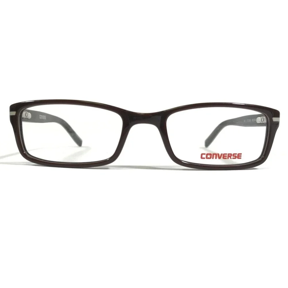 Converse Kids Eyeglasses Frames K004 BROWN Rectangular Full Rim 47-17-130